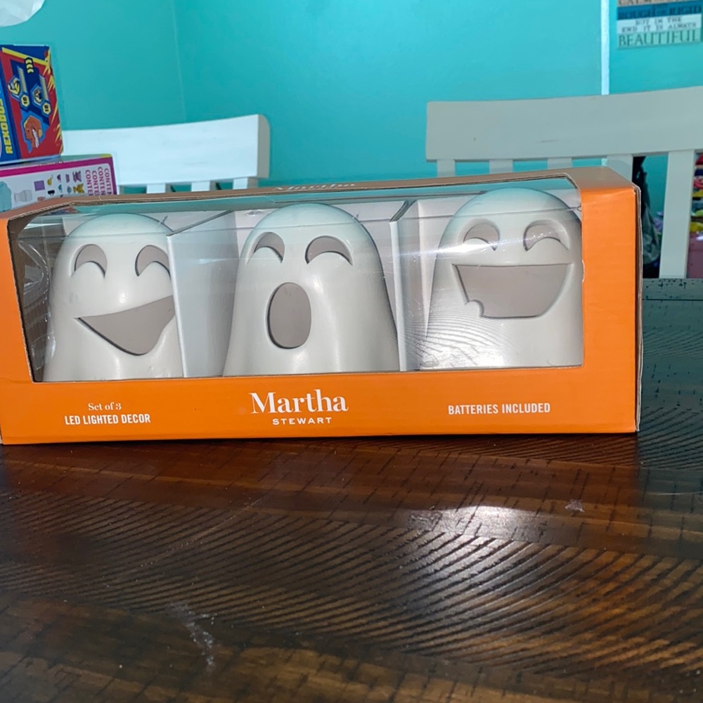 Martha Stewart lighted ghost decorations